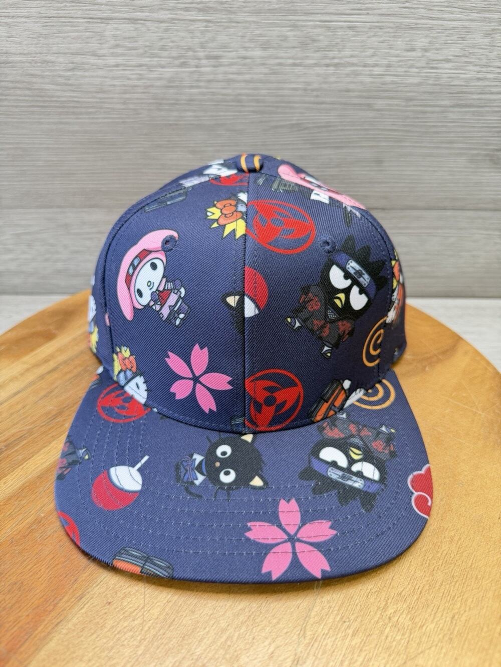 Bioworld X Naruto Hello Kitty & Friends Hat Cap Adjustable Snapback Adult NEW